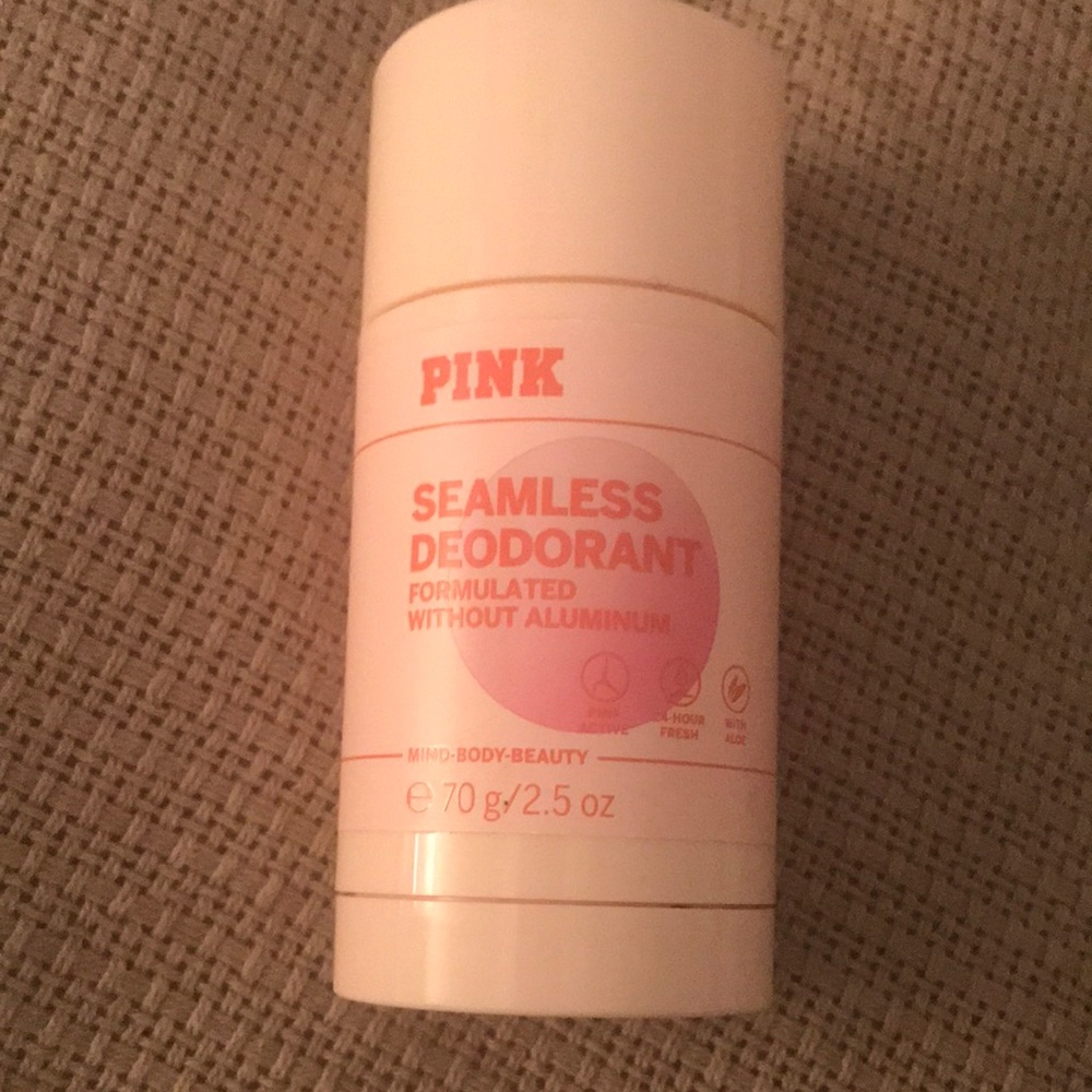 Vs pink, unopened seamless deodorant w/out aluminum. New unopened item will ship